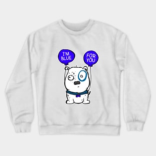 Blue Pooch Crewneck Sweatshirt